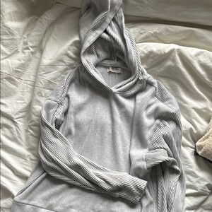 Abercrombie & Fitch Gray Cowl Neck Sweater